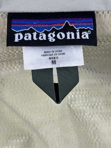 Vintage Patagonia Jacket Men M Olive Liquid Sky Hooded Goretex Rain Parka Y2K image 11