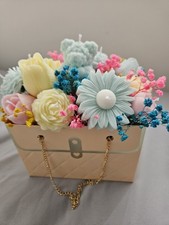 Fragrances Soy Candle Flower Bouquet Gift Present Home Decor Eternal Flower Box