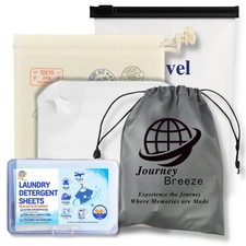 Travel Laundry Detergent Sheets Kit &ndash; 30-Count Laundry Detergent Sheets for S...