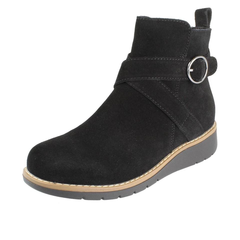 Damen Hush Puppies Stiefeletten Wildleder mit Einem 3CM Keilabsatz - Lyra - Bild 1 von 1