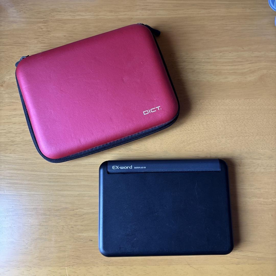 Casio Ex-Word Dataplus 10 Electronic Dictionary, Red Case