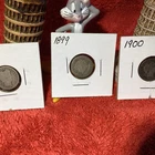 1898 , 1899 & 1900 BARBER DIMES