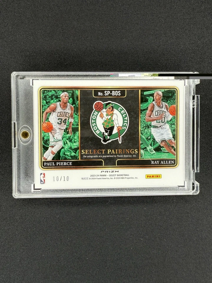 2023-24 Panini Select - Seleccionar emparejamientos firmas Paul Pierce Ray Allen/10 SP Foto 2 de 2