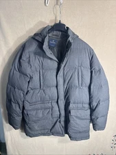 Brooks Brothers Loro Piana Wool Down Storm System Jacket Coat XXL Hooded Puffer