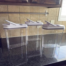 OXO Good Grips Airtight Cereal Containers (3.5Qt) Lot Of Three
