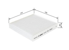 BOSCH Filter, Innenraumluft 1 987 435 005 für ABARTH FIAT LANCIA