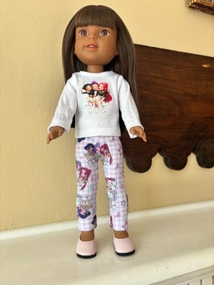 Wellie Wishers Doll Clothes KPOP Leggings Top T Shirt
