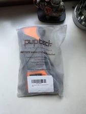 Pupteck Soft Padded Harness & Leash Set Orange & Grey New