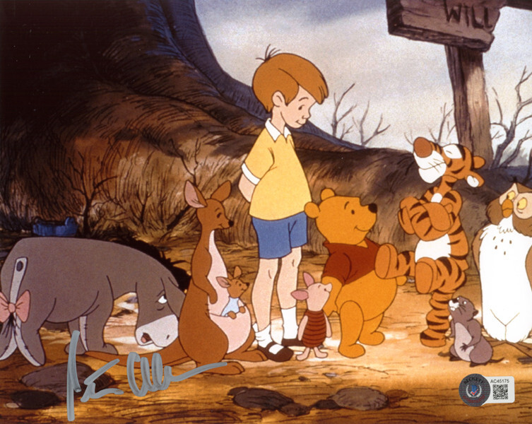 PETER CULLEN SIGNED 8x10 PHOTO VOICE OF EEYORE WINNIE THE POOH RARE BECKETT BAS 