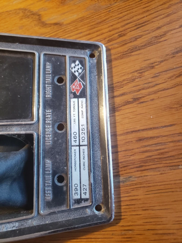 1969 Corvette Shift 控制台板原装 427 390 马力 4 四速无交流幸存者 — 第 2/4 张图片