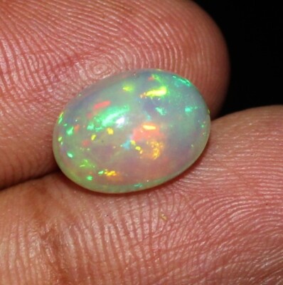 3.15 ct opal gemstone Natural Ethiopian opal cabochon oval opal jewelry making