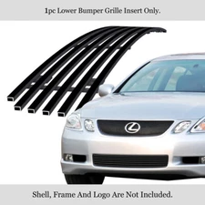 Fits 2005-2007 Lexus GS 430/06 GS 300 Lower Stainless Black Billet Grille