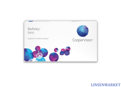 Biofinity Toric for Astigmatism Torische CooperVision Monatslinsen Kontaktlinsen