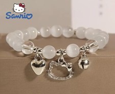 Hello Kitty Beaded Elastic Bracelet. New