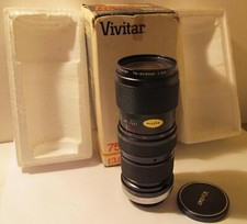 Vivitar 75-205mm f3.8 1:3.8x C/FD Zoom Lens for Canon with Box 0213350