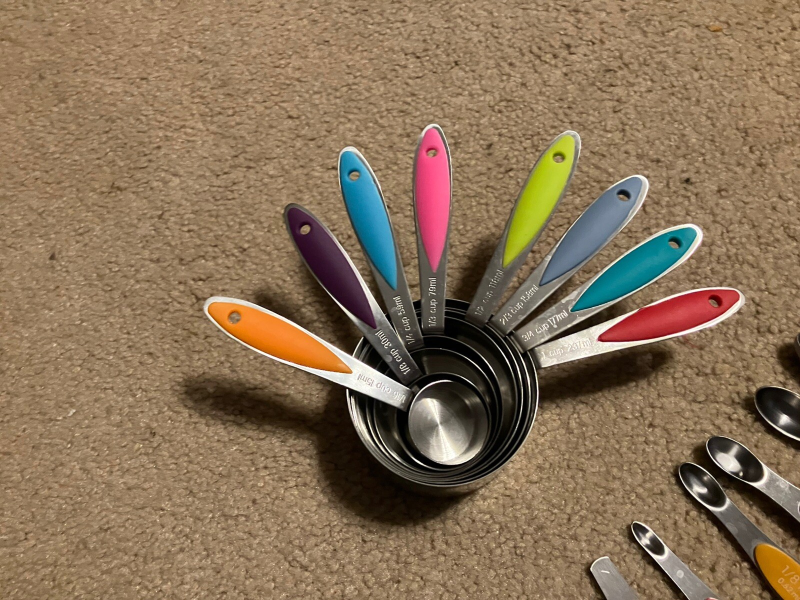 Measuring Cups & Tablespoon -Stainless Steel 17 Piece Stackable Set, Includes