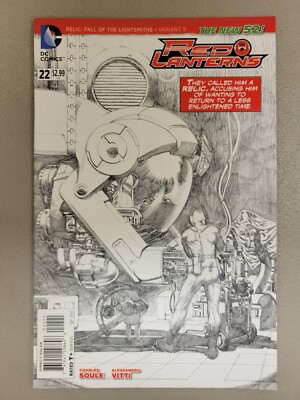 Red Lanterns #22 1:25 Sketch Variant DC Comics 2013
