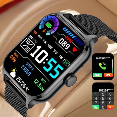 Smartwatch Bluetooth Call Heart Rate Blood Oxygen Tracker Sport Smart Watch New