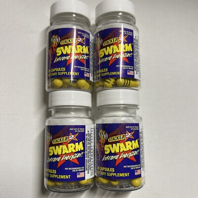 #ad SWARM Extreme Energizer Weight Loss 20 ct Lot of 4 X = 80 Capsules $21.99