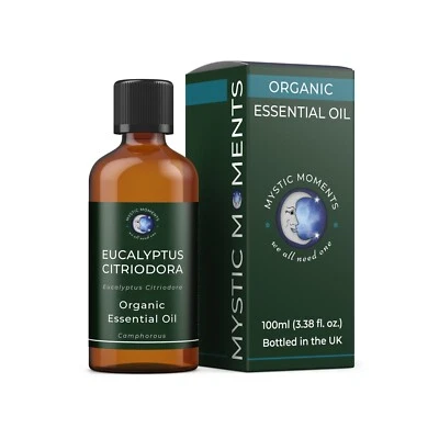 Mystic Moments Huile Essentielle Biologique D'Eucalyptus Citriodora 100ml - Photo 1/4