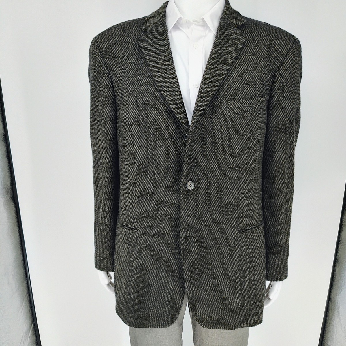 Boss Hugo Boss Einstein US Cashmere-Wool Blend Tweed Sport Coat Suit Jacket  42R
