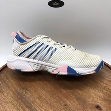 K-Swiss Womens Hypercourt Supreme Tennis Size 11 M White Pink Blue 96615-969-M