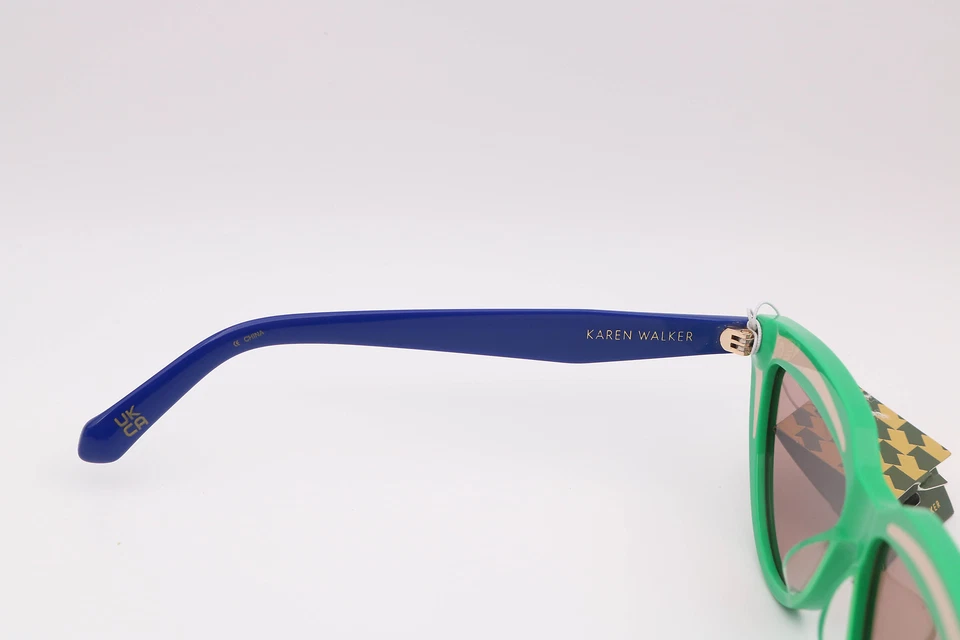 Gafas de sol Karen Walker Lash Splash Grasshopper verde/rojo ojo de gato 57-14-145 Foto 4 de 4