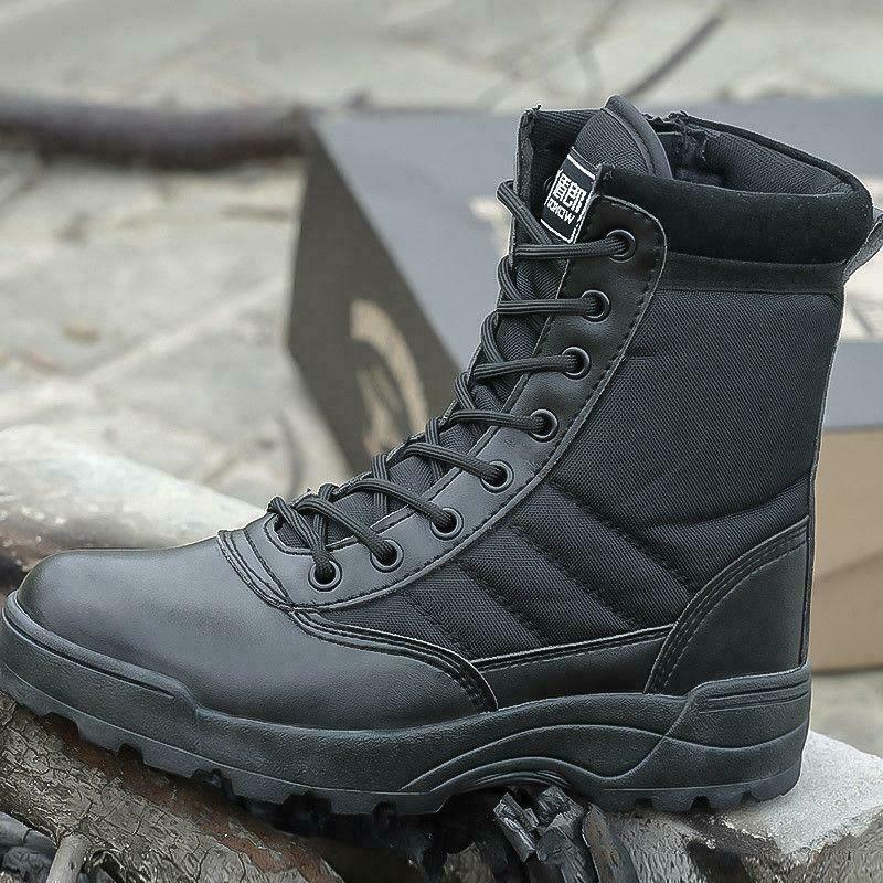 Men's Tactical Desert Combat Hiking Boots High Top Ankle Shoes