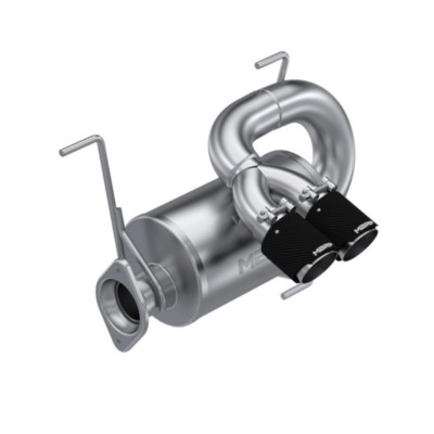 MBRP Slip On Doppel Ausgang Auspuff für 22-24 Polaris Rzr Pro R W Carbon Faser
