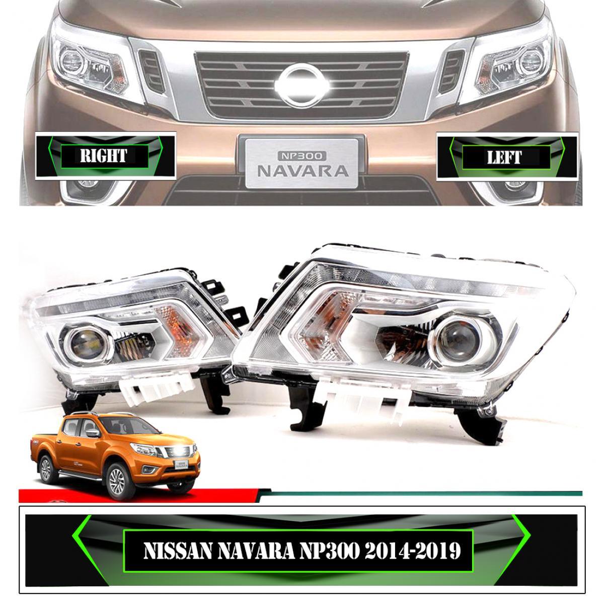 RH LH Head Lamp Light Led For Nissan Navara Np300 D23 2014-2019