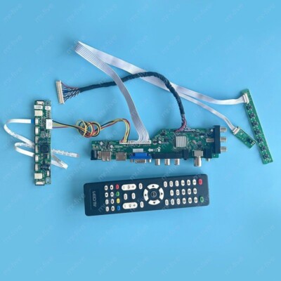 Fit LM230WF3-SLB1/SLD1 30P 1920x1080 HDMI+AV+USB LVDS DVB-T2 Controller Card Kit