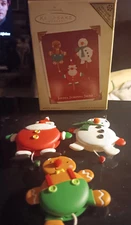 Hallmark Keepsake Ornaments 2005 JOYFUL JUMPING JACKS - Moveable arms & legs