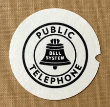 Public Telephone Bell System Rotary Phone Dial Card Insert