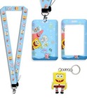 Cartoon CUTE ID Badge Card Holder Vertical Clip Neck Strap Lanyard Necklace Case — photo 1