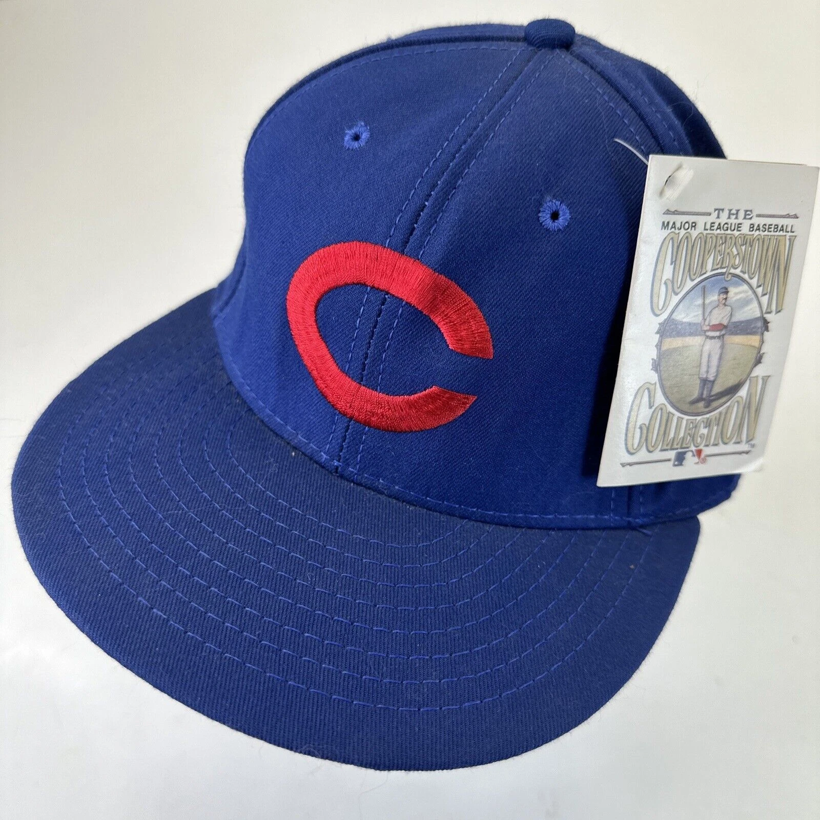 Chicago Cubs Baseball Cooperstown American Needle Ball Cap Hat Fitted S New