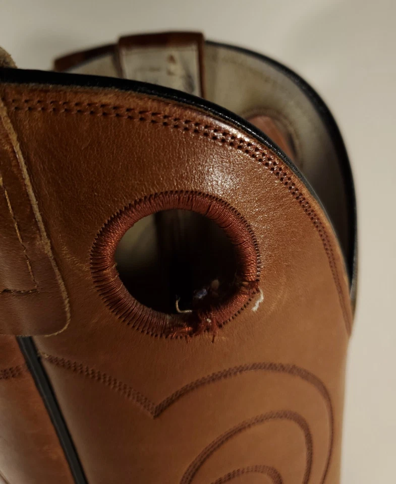 Botas Olathe 16" Buckaroo Western Cowboy Kansas couro marrom 36515 masculino 9 B - Imagem 3 de 4