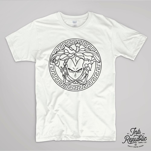 vegeta versace shirt