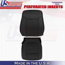 2013 to 2016 For Ford F250 F350 Platinum Passenger Top Bottom Leather Covers BLK