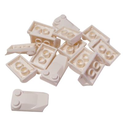 20 NEUE LEGO Slope, Curved 3 x 2 x 2/3 with Two Studs, Wing End WeiÃ