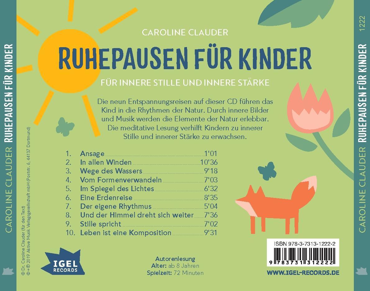 Thumbnail - Ruhepausen Für Kinder. Für Konzentration Und Kreativität Caroline Clau