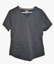 SCRUBSTAR Ultimate Gray Uniform Shirt Size M V-Neck