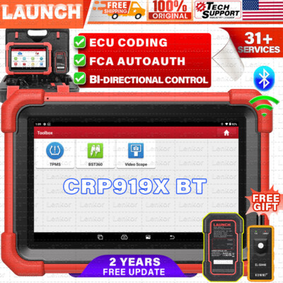 LAUNCH X431 CRP919X BT PRO Bidirectional Car Diagnostic Scanner K Coding Tool
