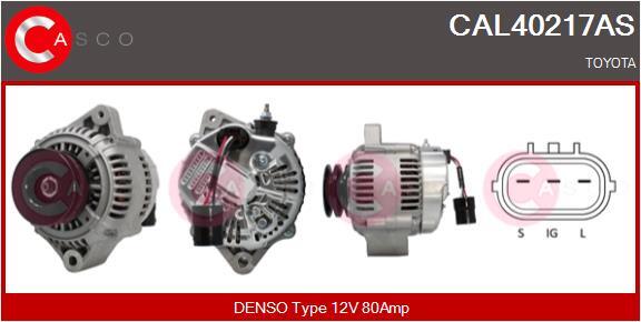 Casco Lichtmaschine Generator 80A 12V FüR Toyota Land Cruiser 80 4.2 TD 4.5-image