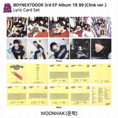 K-POP・アジア BOYNEXTDOOR 19.99 CD clink ver Amazon.com: BOYNEXTDOOR 19.99 3rd EP Album Clink Ver (RIWOO. Ver