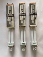 LOT OF 3 Sylvania DULUX D 13w Compact Fluorescent 20708 NEW-DAMAGED BOXES