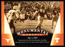 2011 Upper Deck University of Texas 1943 Cotton Bowl #82 Texas Longhorns