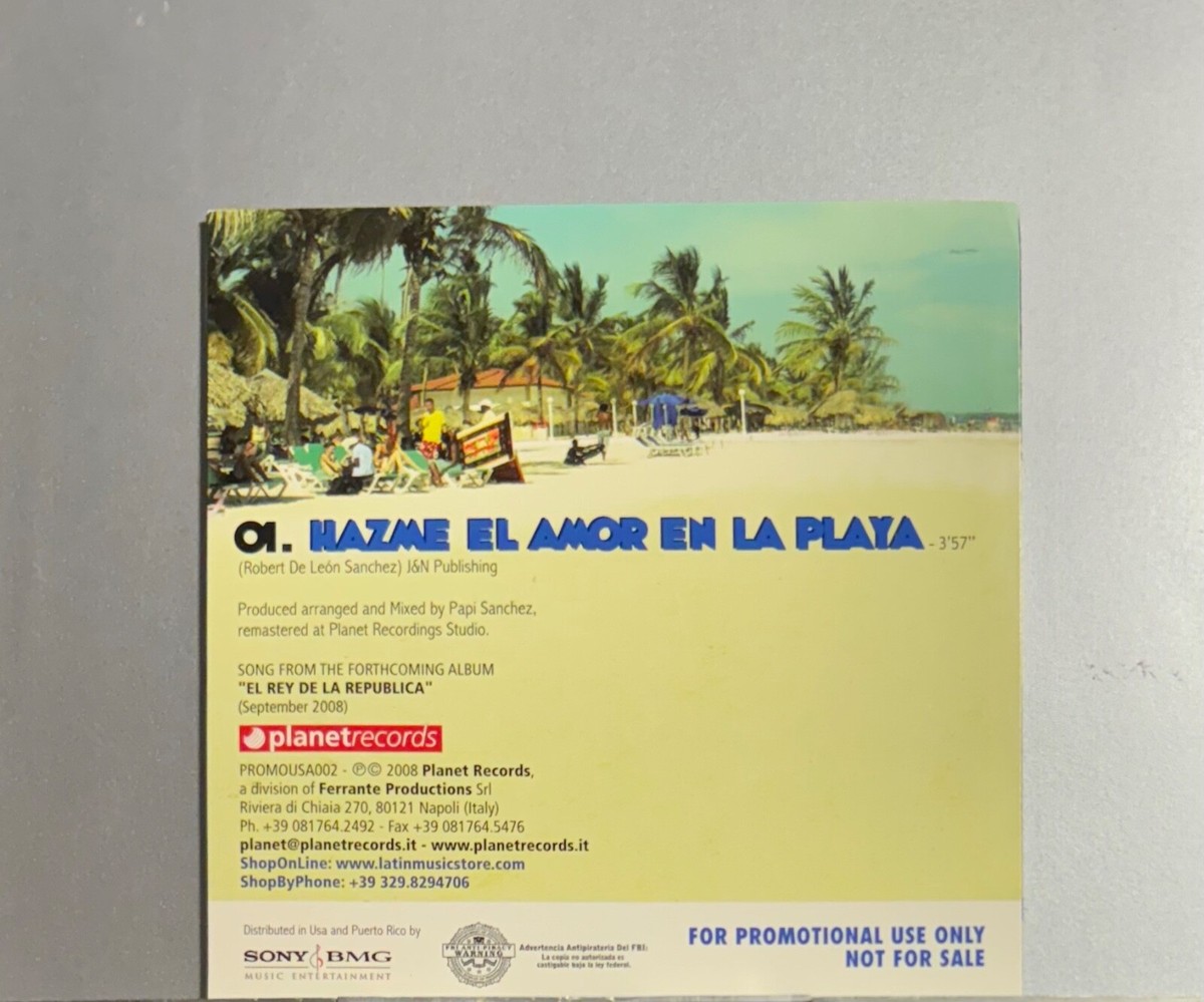 Papi Sanchez - Hazme El Amor en La Playa (CD, Single, Promo) | eBay