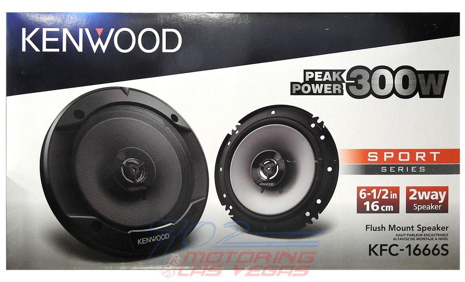 KENWOOD 6.5" 2WAY ROUND COAXIAL CAR SPEAKER WITH 600W MAX POWER KFC1666S 19048222879 eBay