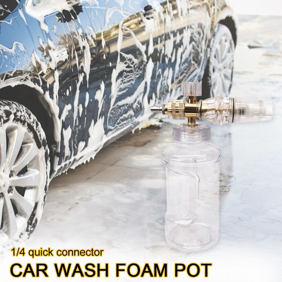 Car Washer 1L Car Washing Foamer Bottle Transparent High Pressure for
