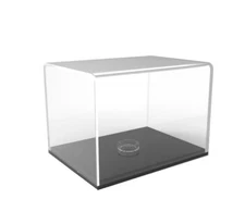 Showcase Display Case Riser Acrylic Box Lift-Off Top Sports Collectible Display